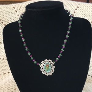Beaded Necklace with Pendent